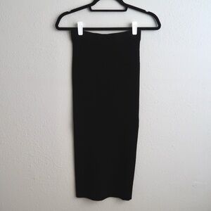 NWOT Michael Kors Black Ribbed Midi Pencil Skirt